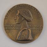 [MALATESTA].  Médaille commémorative : "Malatesta Novellus", copie de Pisanello....