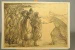 Théophile Alexandre STEINLEN (1859-1923)21 lithographies relatives à la Grande Guerre,...