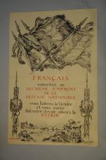 Bernard NAUDIN (1876-1946)."Français Souscrivez au Deuxième Emprunt De La Défense...