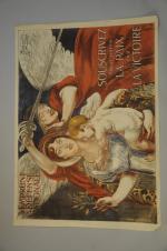 Albert BESNARD (1849-1934)."3E Emprunt de la Défense Nationale " .Affiche...