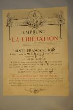 Louis LECHAUDEL (XIX- XX)."Emprunt de la Libération- Rente Française 1918"....