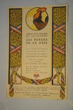 Georges DORIVAL (1879-1968)."Les Foyers De La Paix".Affiche imprimée par Coquemer,...