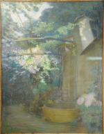 Claude FIRMIN-GOY (1864-1944)Bassin.Pastel signé en bas à gauche et dédié...