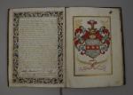 ITALIE. Lettres enluminées de doctorat, Padoue 9 février 1689 ;...