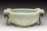 Rouillac | Chine - XVIIIe siècle coupe ronde en néphrite céladon